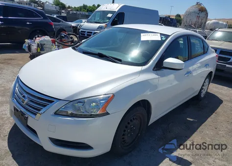 2014 Nissan Sentra Fe+ S/Fe+ Sv/S/Sl/Sr/Sv из США, поврежденный, VIN 3N1AB7AP0EL663598